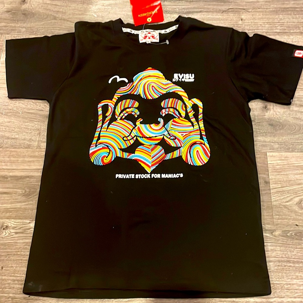 BNWT Authentic EVISU T-shirt Evergreen Japan Streetwear Brand Size Medium